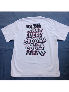 LiveWire Make Every Second Count Men's 2XL White T-shirt Graphic Print